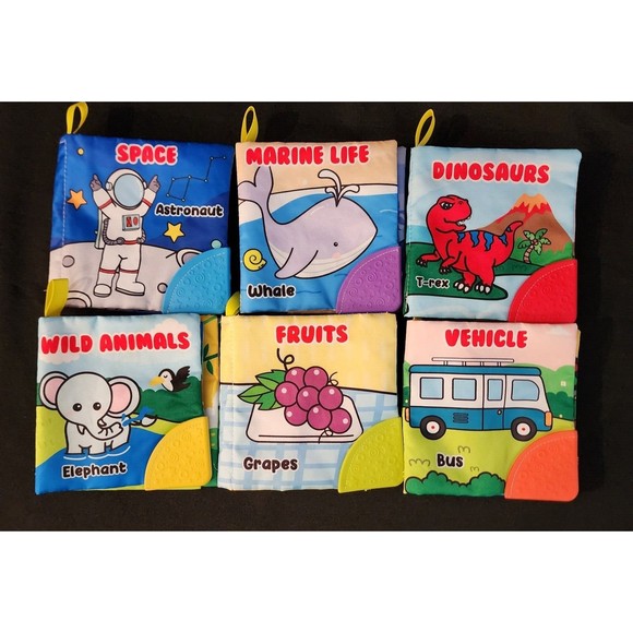 Soft Cloth Infant Books Lot of 6 - Picture 1 of 16